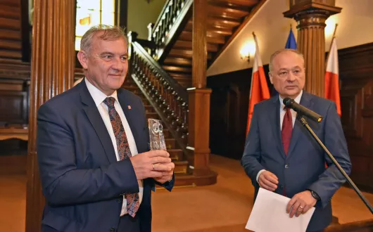 prof. Krzysztof Jóźwik, rektor PŁ i prof. Radzisław Kordek, rektor UMed, fot. Jacek Szabela