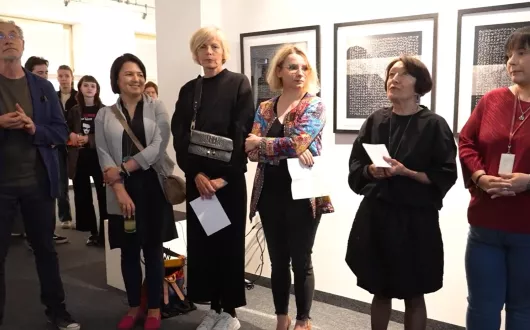 Widok na animacje w Galerii Biblio Art